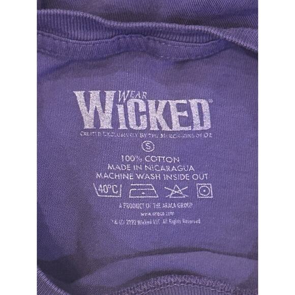 Wicked Broadway Play Purple Tee Women s size S - Picture 3 of 3